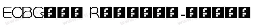 ECBGill Regular字体转换